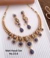 03 Matte Fancy Designer Hasadi Necklace Set Wholesale Price In Surat
